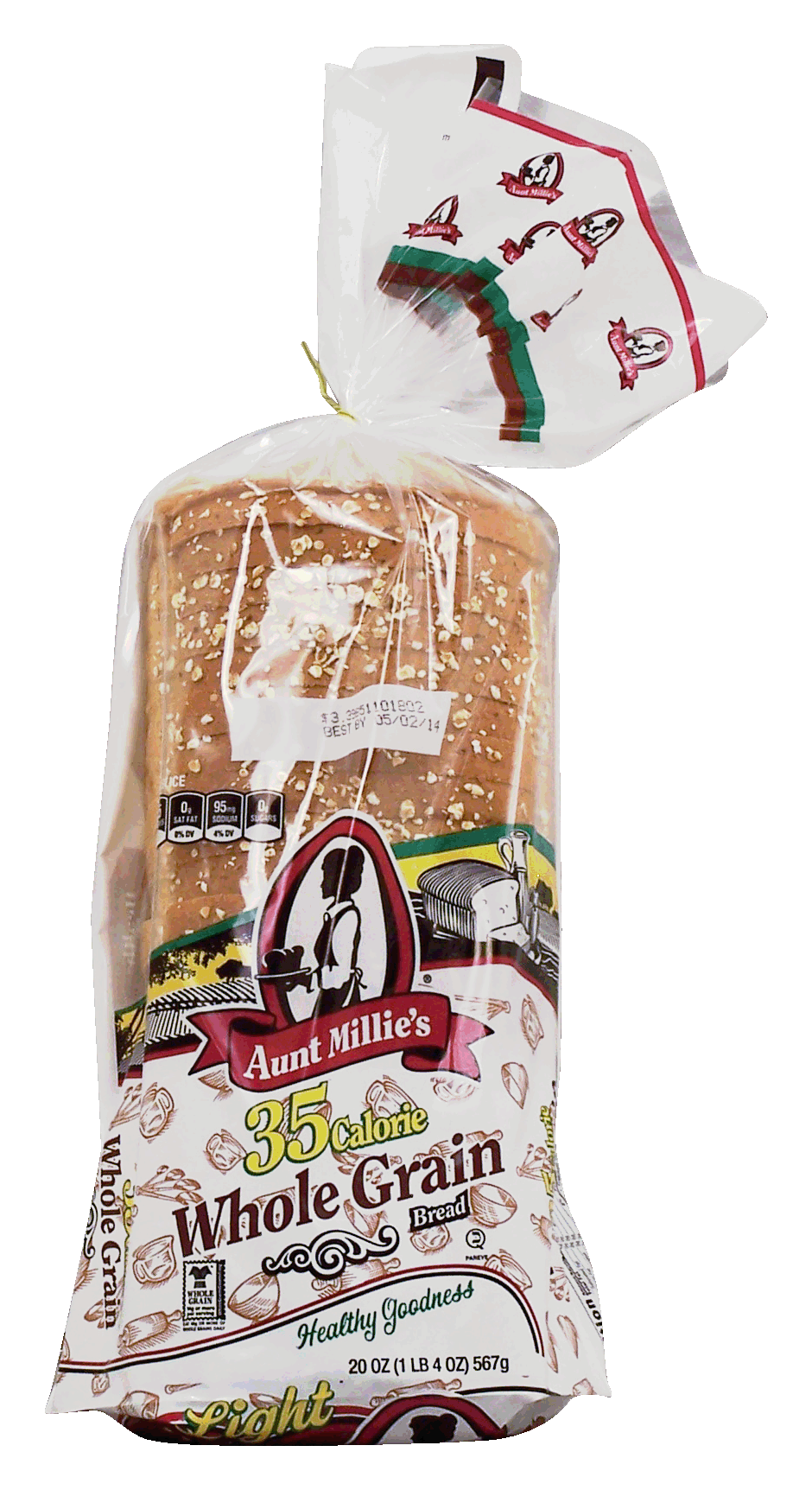 Aunt Millie's Healthy Goodness 35 calorie whole grain bread Full-Size Picture